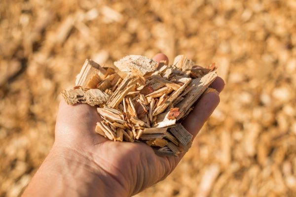 Wood Chips Spreading in South Jordan